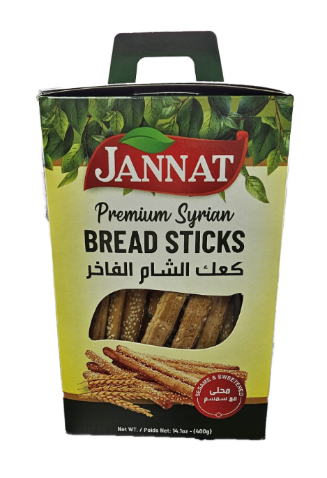 Jannat Bread Sticks W/ Sesame & Sweetened (400g) - Papaya Express