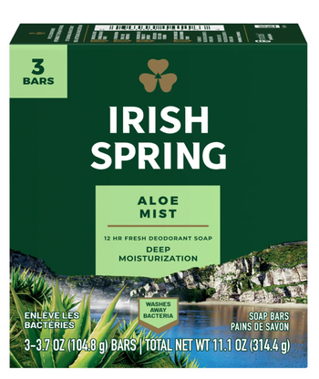 Irish Spring Aloe Mist (3 Bars) - Papaya Express