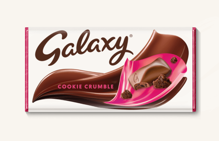 GALAXY Cookie Crumble Chocolate Block Bar (110g) - Papaya Express