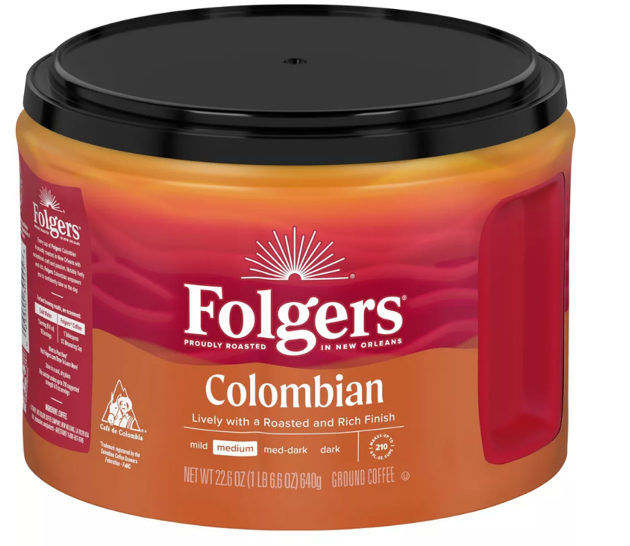 Folgers Colombian Ground Coffee Medium Roast (22.6 oz) - Papaya Express