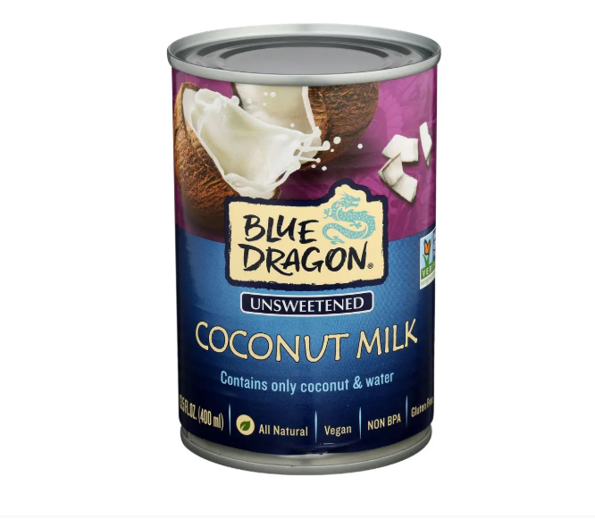 Blue Dragon Unsweetened Regular Coconut Milk (13.5 oz)