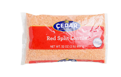 Cedar Red Split Lentils (32 oz) - Papaya Express