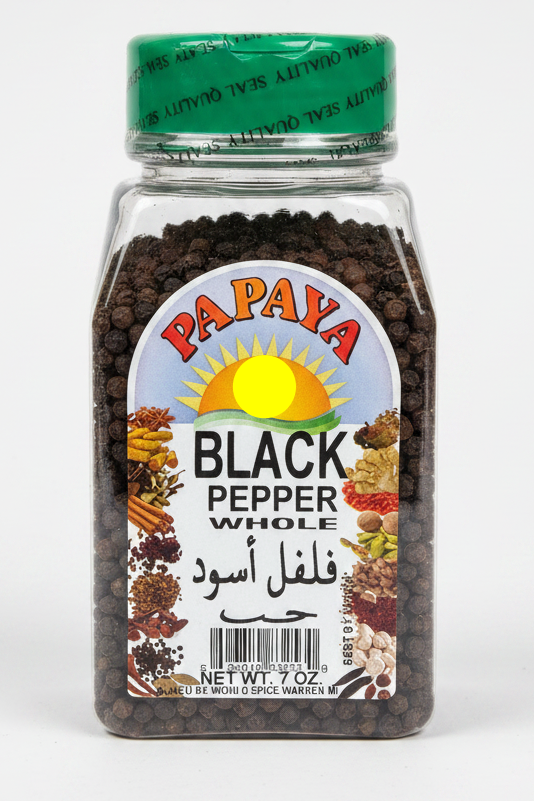 PAPAYA Black Pepper Whole (7 oz)