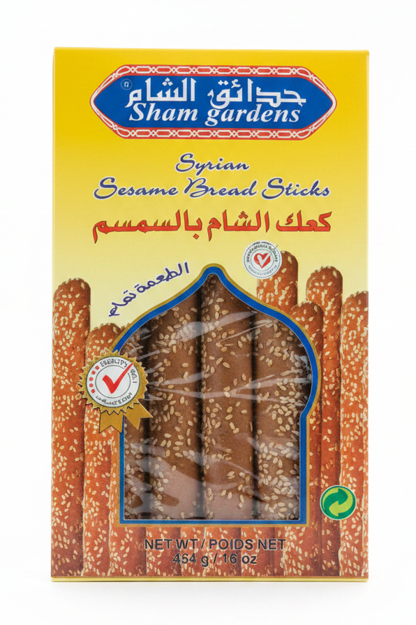 SHAM GARDENS SYRIAN SESAME BREAD STICKS(16.OZ)