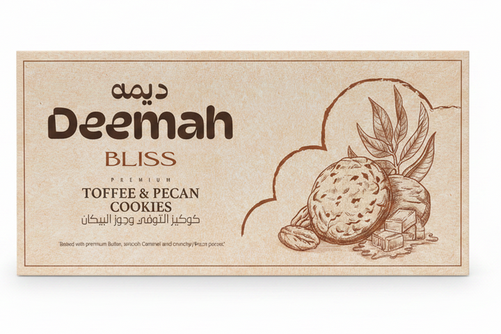 DEEMAH BLISS TOFFEE & PECAN COOKIES (6CT)