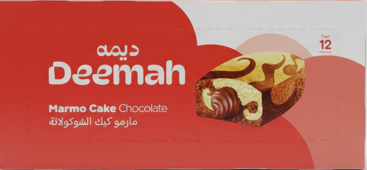 DEEMAH MARMO CAKE CHOCOLATE (12CT)
