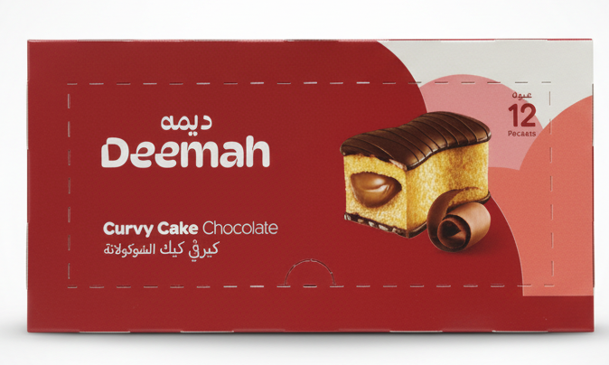 DEEMAH CURVY CAKE CHOCOLATE (12CT)