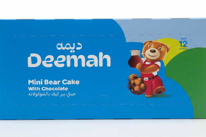 DEEMAH MINI BEAR CAKE WITH CHOCOLATE (12CT)