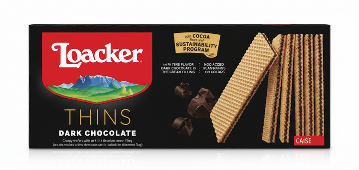 LOACKER THINS DARK CHOCOLATE (6OZ)