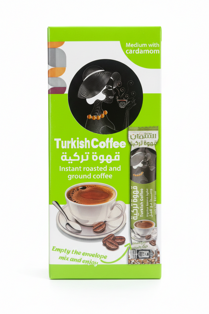 ALSAMMAN TURKISH COFFEE (10CT) MEDIUM WITH CARDAMOM