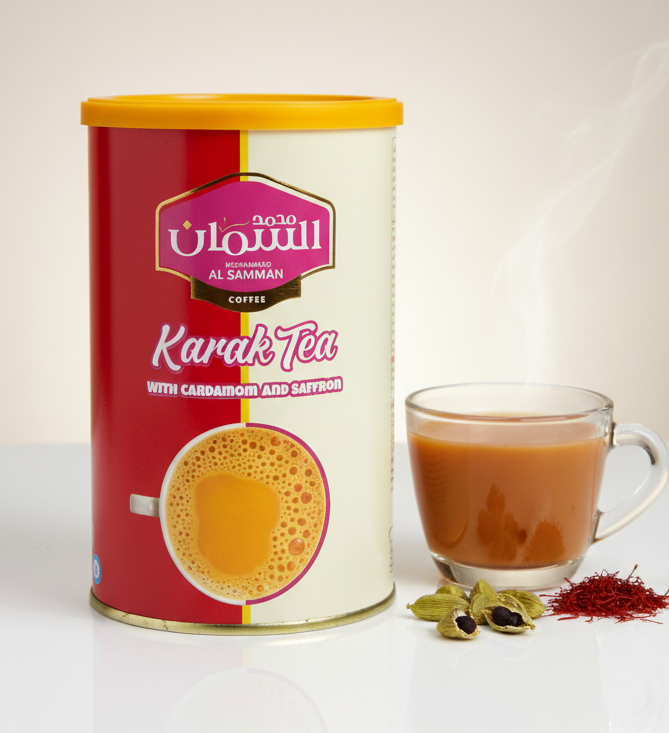 ALSAMMAN KARAK TEA WITH CARDAMOM & SAFFRON (450G)