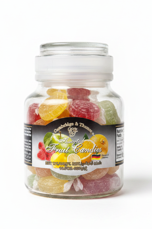 CAMBRIDGE & THAMES ASSORTED FRUIT CANDIES (300G)