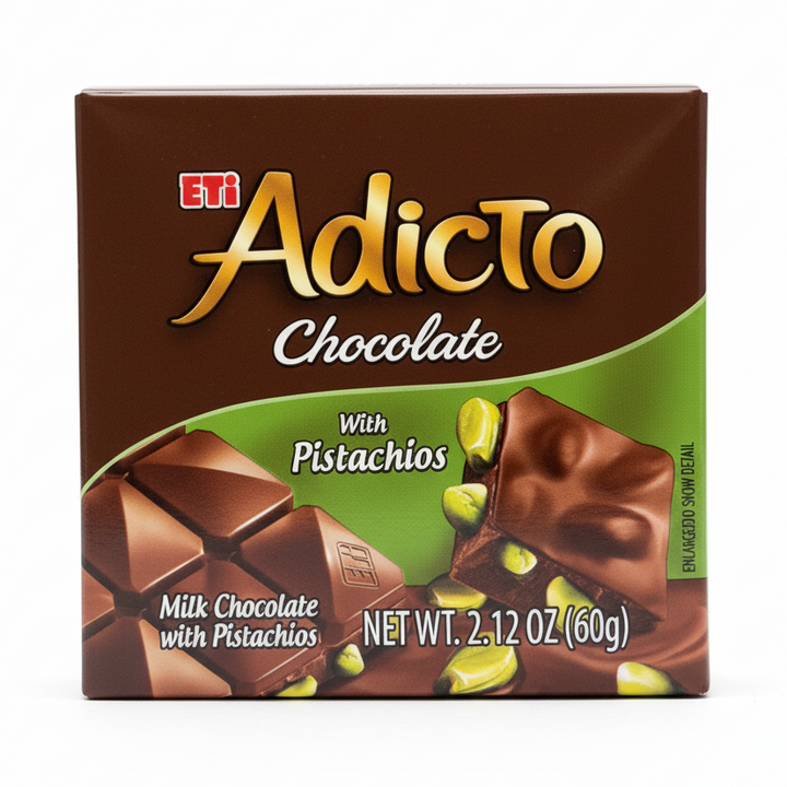 ETI ADICTO CHOCOLATE WITH PISTACHIOS (6 CT)