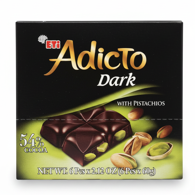 ETI ADICTO DARK 54%COCOA (6 CT)