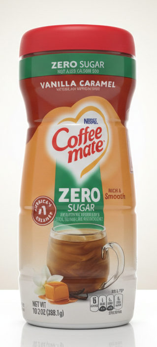 NESTLE COFFEE MATE VANILLA CARAMEL ZERO SUGER (10.2OZ)