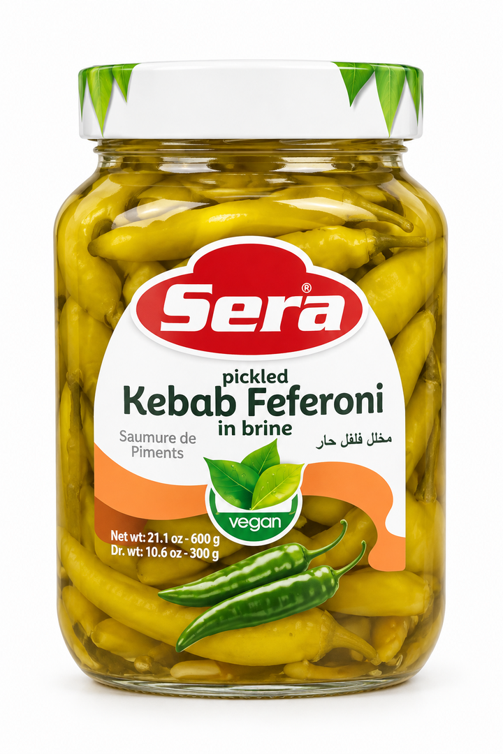 SERA PICKLED KEBAB FEFERONI IN BRINE(600G)