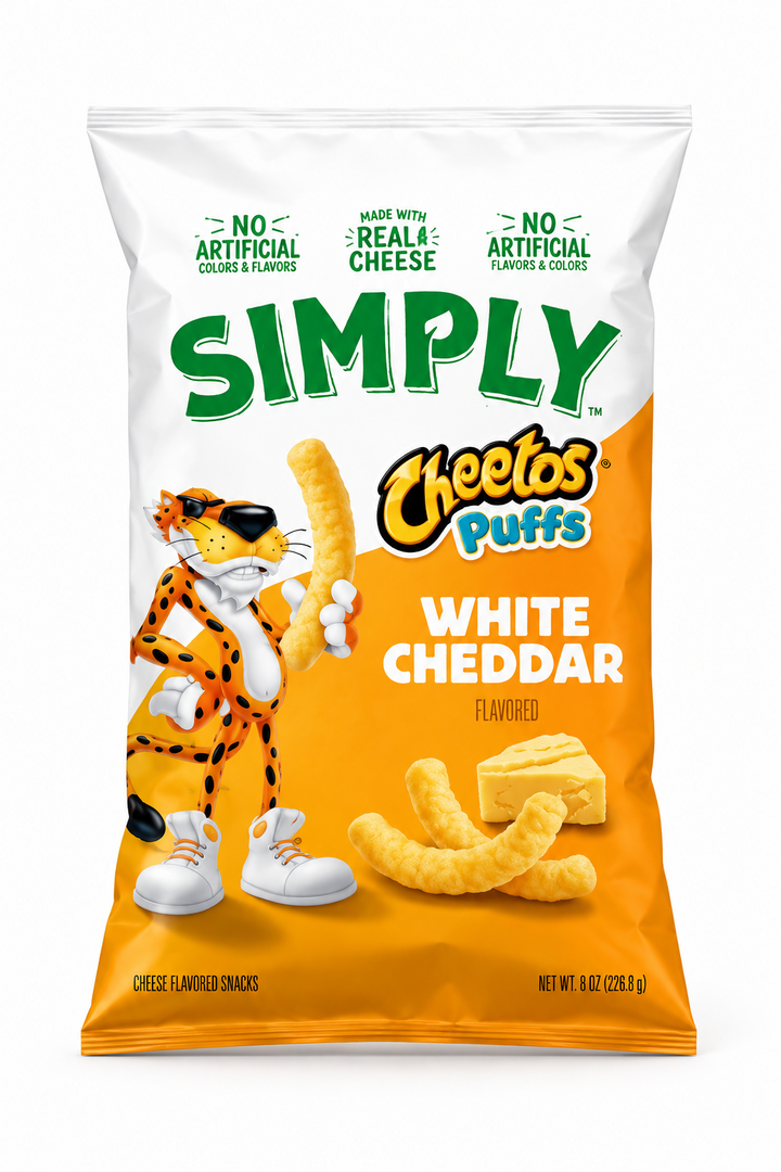 CHEETOS SIMPLY WHITE CHEDDAR (6OZ)