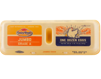 DAIRY FRESH CAGE FREE JUMBO EGGS (12 CT) - Papaya Express