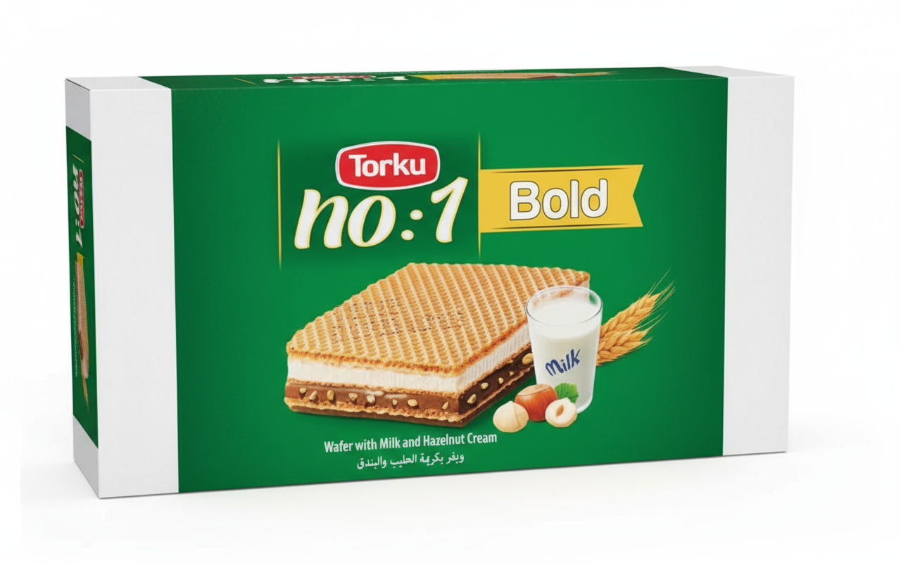 no:1 Bold Milk and hazelnut Cream Wafer (24CT)