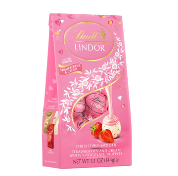 Lindt Lindor Strawberries & Cream Truffles (5.1 oz) - Papaya Express
