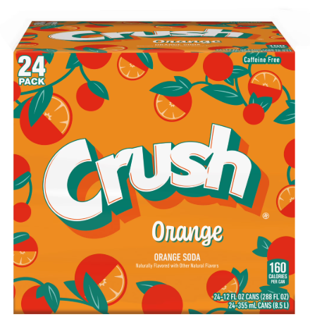 CRUSH ORANGE CANS 24CT BOX