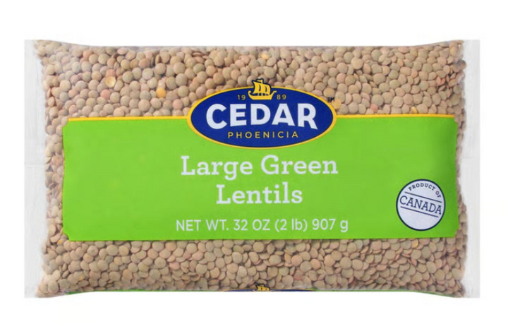 Cedar Large Green Lentils (32 oz)