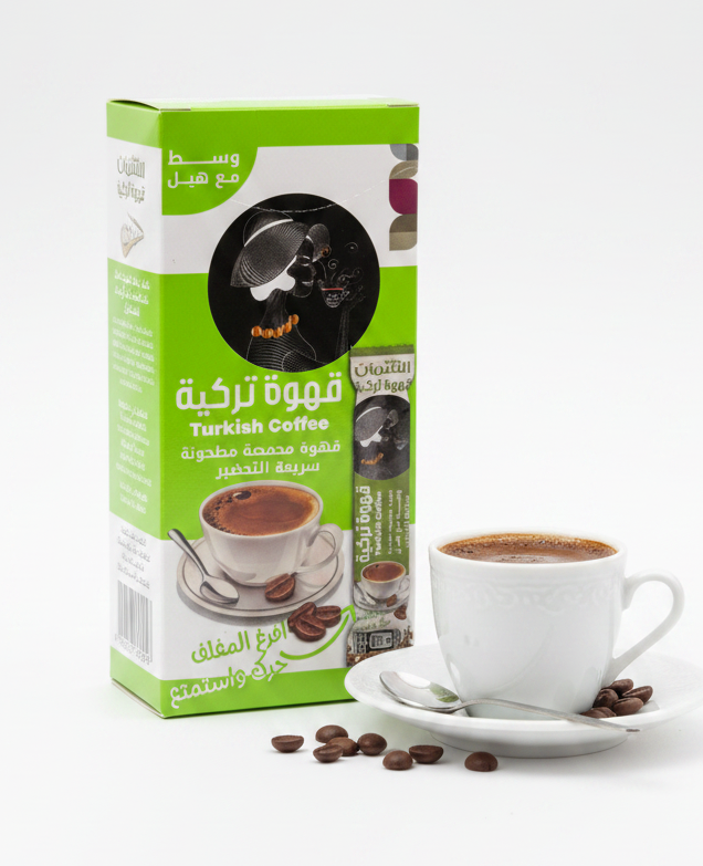 ALSAMMAN TURKISH COFFEE (10CT) MEDIUM WITH CARDAMOM