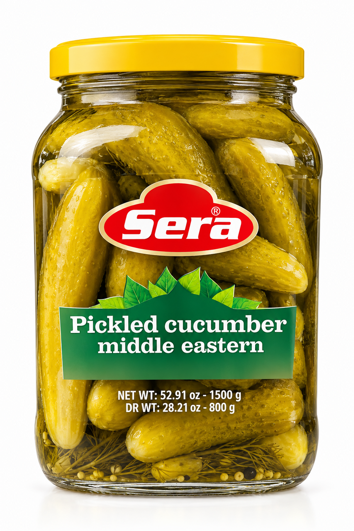 Sera Sliced Pickled Cucumbers Middle Eastern (1600g)