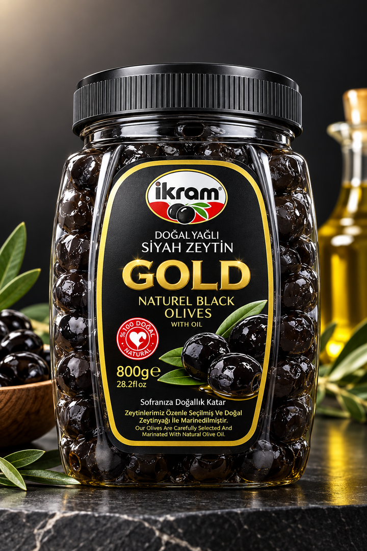 IKRAM GOLD BLACK OLIVES (800g)
