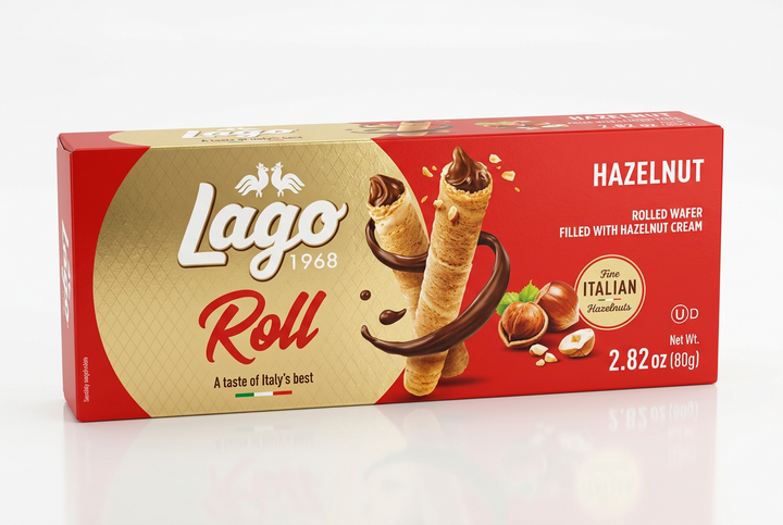 Lago Roll Hazelnuts (2.82OZ) - Papaya Express