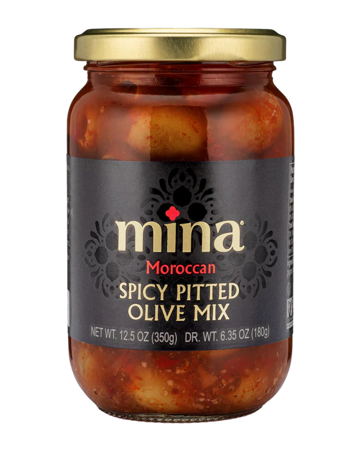 Mina Spicy Pitted Olive Mix (350 g) - Papaya Express