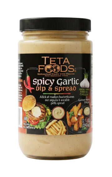 Teta Foods Spicy Garlic Dip & Spread (12 oz) - Papaya Express