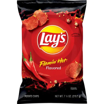 Lay's Flamin' Hot Flavored Potato Chips (7.75 oz) - Papaya Express