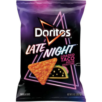 Doritos Late Night Loaded Taco Flavored Tortilla Chips (9 oz) - Papaya Express