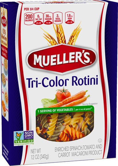 Mueller's Tri-Color Rotini (12 oz)