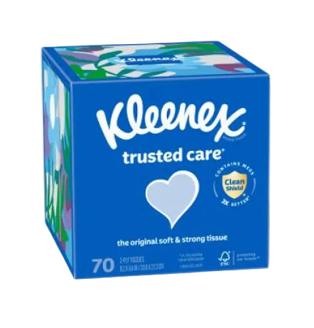 Kleenex Trusted Care Facial Tissues Cube Box - Papaya Express