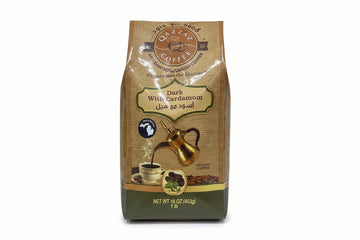 Qazzaz Coffee Dark With Cardamom (16 oz) - Papaya Express