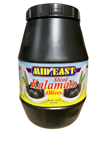 Mideast Sliced Black Olivies (4.4 LBS) - Papaya Express