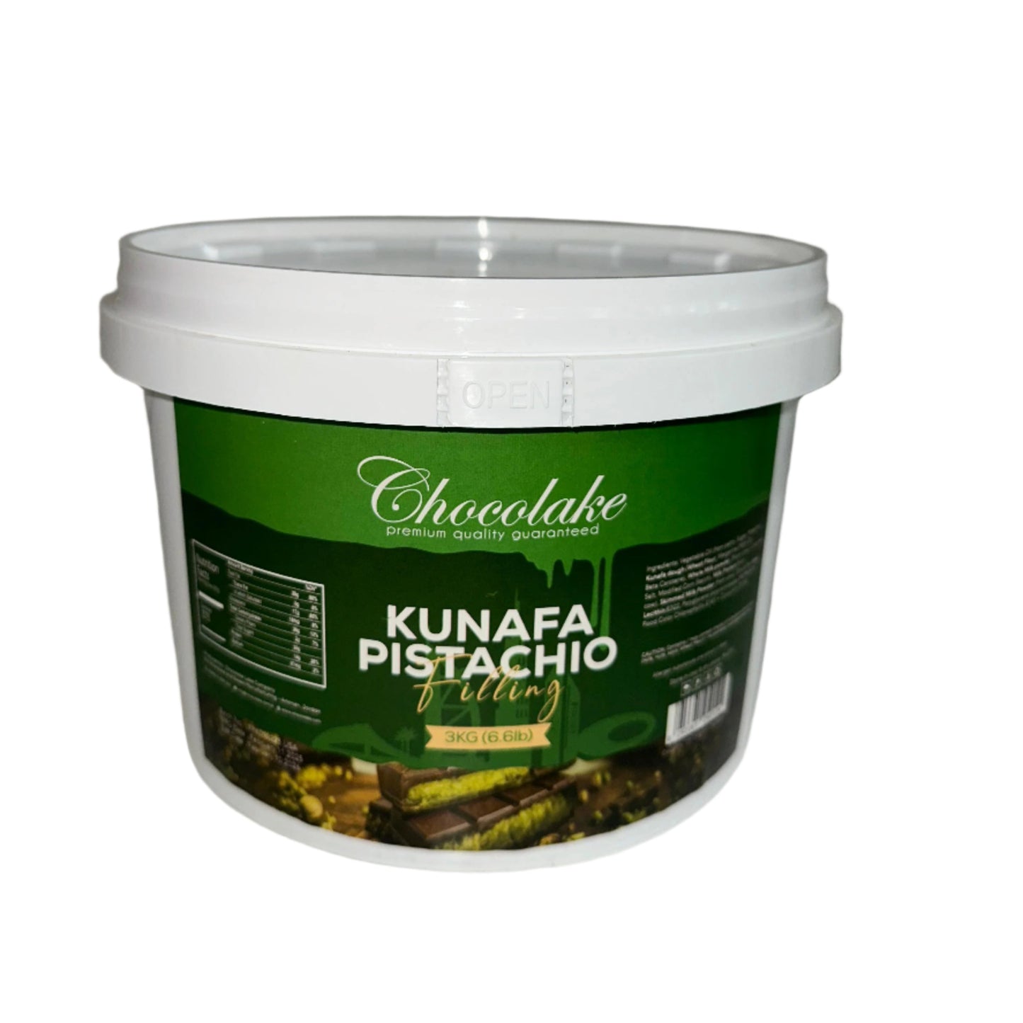 ChocoLake Kunafa Pistachio Filling (6.6LB)