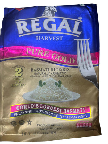 Regal Harvest Pure Gold Basmati Rice (10LB) - Papaya Express