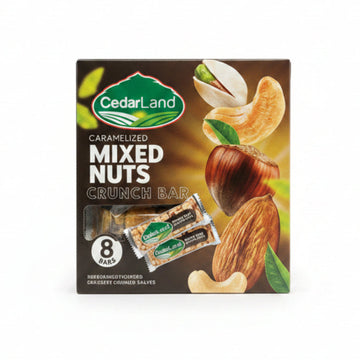 Cedarland Mixed Nuts Crunch Bar (8 ct) - Papaya Express