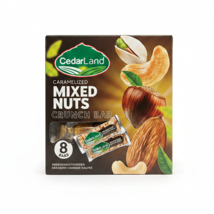 Cedarland Mixed Nuts Crunch Bar (8 ct) - Papaya Express