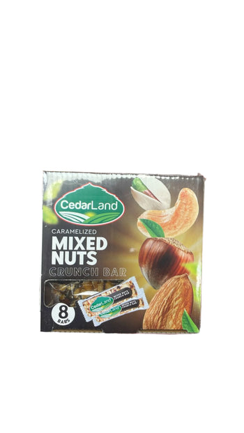 Cedarland Mixed Nuts Crunch Bar (8 ct) - Papaya Express