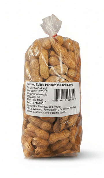 Roasted Peanut In Shell Bag (16 oz) - Papaya Express
