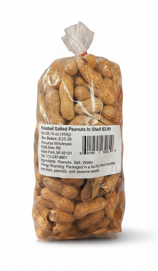 Roasted Peanut In Shell Bag (16 oz) - Papaya Express
