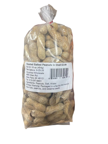 Roasted Peanut In Shell Bag (16 oz) - Papaya Express
