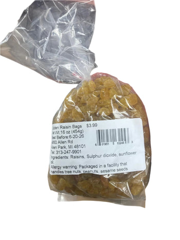 Golden Raisin Bag (16 oz) - Papaya Express