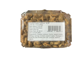 Roasted Zaatar Cashews (12 oz) - Papaya Express