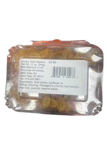 Jumbo Gold Raisins Box (12 oz) - Papaya Express