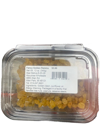 Fancy Golden Raisins Box (12 oz) - Papaya Express